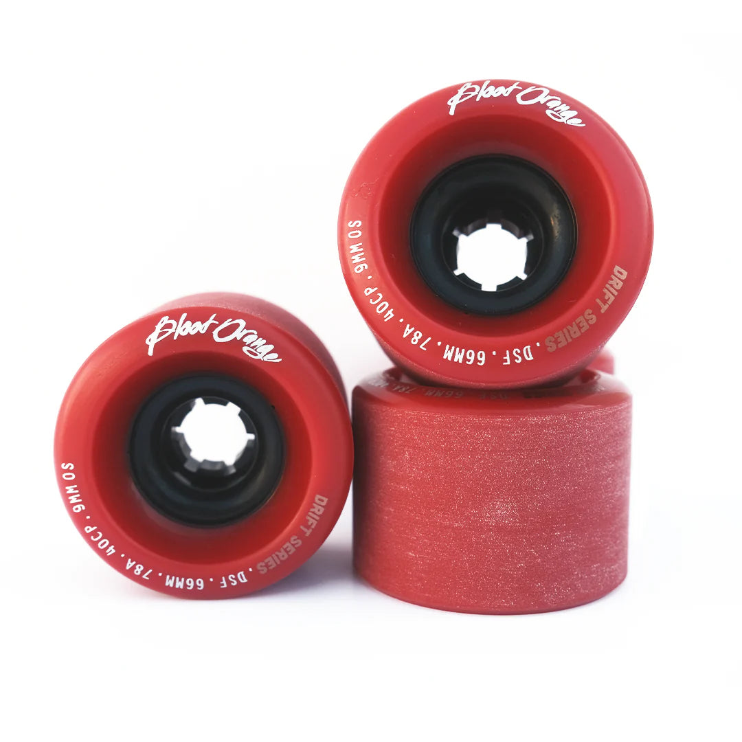 Drift Series 66mm Freeride Wheels - Blood Orange