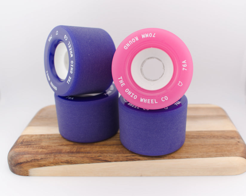 Round Lip 70mm 76a Freeride Wheel - Ohio Wheel Co.