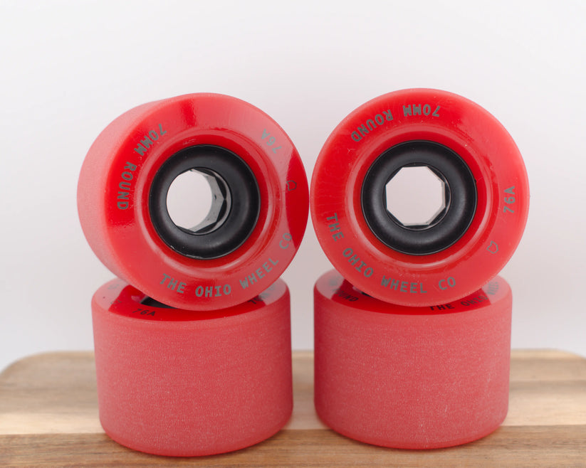 Round Lip 70mm 76a Freeride Wheel - Ohio Wheel Co.