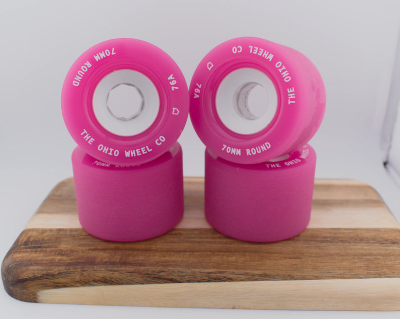 Round Lip 70mm 76a Freeride Wheel - Ohio Wheel Co.