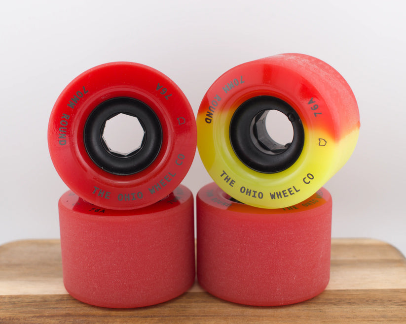 Round Lip 70mm 76a Freeride Wheel - Ohio Wheel Co.