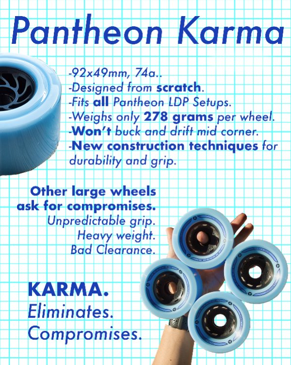 Karma 74a 92mm LDP racing Wheels - Pantheon