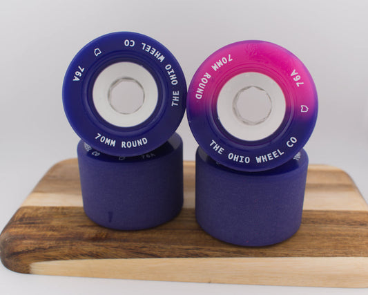 Round Lip 70mm 76a Freeride Wheel - Ohio Wheel Co.