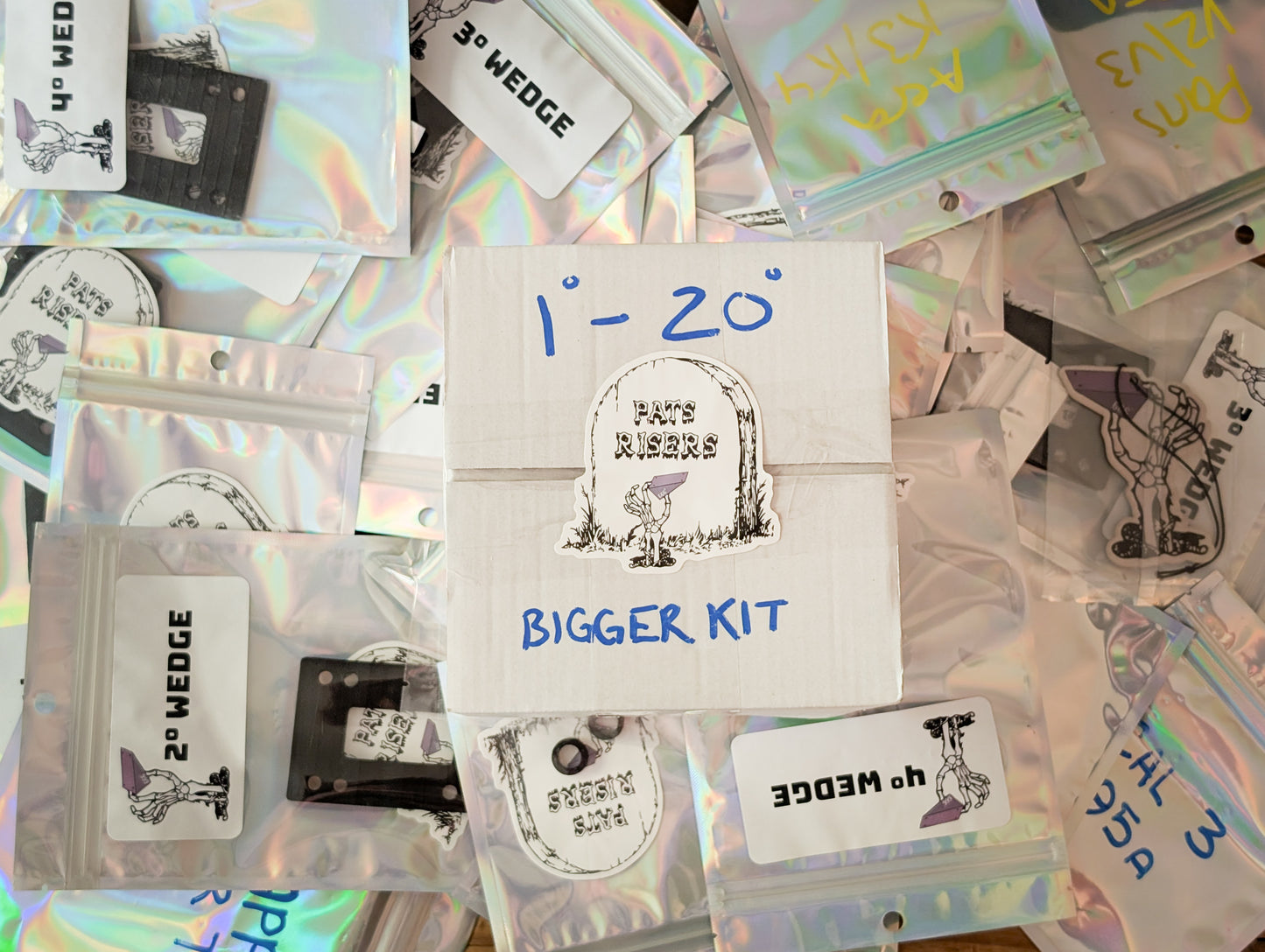 Bigger Kit - 1° - 20° Wedge Riser Kit - Pats Risers